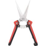 Ciseaux de cueillette de fruits de verger pointus en acier inoxydable professionnels rouge et noir sans ...