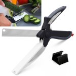 Ciseaux de cuisine pour aliments ? ciseaux et couteau 2 en 1 avec mécanisme de verrouillage et lames ... Ciseaux de cuisine pour aliments ? ciseaux et couteau 2 en 1 avec mécanisme de verrouillage et lames ...