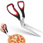 Ciseaux � pizza, ciseaux pizza coupe pizza d�coupe pizza cutter en acier inoxydable, ciseaux de cuisine ...