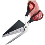 Ciseaux  pizza, coupe - pizza avec pelle, lame tranchante en acier inoxydable de qualit alimentaire ...