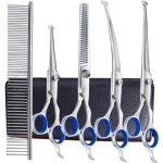 Ciseaux de scurit professionnels 6 en 1 en acier inoxydable 4cr pour chiens, chats et autres animaux ...