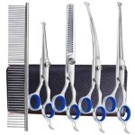 Ciseaux de s�curit� professionnels 6 en 1 en acier inoxydable 4cr pour chiens, chats et autres animaux ...