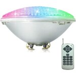 Clairage de piscine led par56, �clairage de piscine rvb 40 w, lampe de piscine �tanche ip68 avec t�l�commande, ...