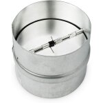 Clapet anti retour 100 mm raccord de ventilation silencieux en acier galvanis� avec clapet anti - retour ...