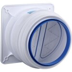 Clapet anti - retour pour hotte aspirante 150 - 200 mm avec serre - c�bles