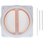 Clapet anti - retour hotte cuisine - acier inox + joint silicone (150 - 180mm)