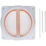 Clapet anti - retour hotte cuisine - acier inox + joint silicone (150 - 180mm)