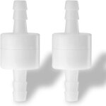 Clapet anti retour en ligne en plastique, 2 pi�ces 4 mm clapet anti retour unidirectionnel de type pression, ...