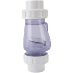 Clapet anti - retour transparent de 5 cm (2 pouces) pour piscine - accessoire de rechange - emp�che le ...