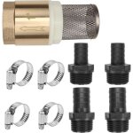 Clapet de pied, cr�pine d'aspiration avec clapet anti - retour, clapet de pied en laiton, filtre d'aspiration ...