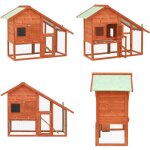 Clapier 140x63x120 cm bois de sapin massif - clapier lapin - cage lapin - habitat lapin - animal domestique ...