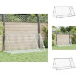 Clapier argent� 200x105x91 cm acier galvanis� - clapier pour lapin - abri pour petit animal - enclos ...
