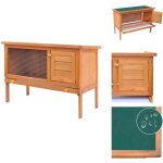 Clapier d'extrieur enclos pour petits animaux 1 niveau bois - clapier lapin - cage animal - enclos petit ...