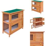 Clapier d'extérieur enclos pour petits animaux 4 portes bois - clapier lapin - cage animal domestique ... Clapier d'extérieur enclos pour petits animaux 4 portes bois - clapier lapin - cage animal domestique ...