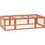 Clapier lapin ext�rieur - cage cochon d'inde - pawhut - toit ouvrable et portes verrouillables - bois ...