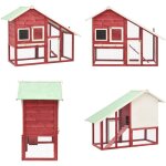 Clapier rouge et blanc 140x63x120 cm bois de sapin massif - clapier lapin - cage lapin - habitat lapin ... Clapier rouge et blanc 140x63x120 cm bois de sapin massif - clapier lapin - cage lapin - habitat lapin ...