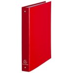 Classeur 4 anneaux carton plastifi dos 3, 5 cm rouge