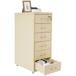 Classeur � 6 tiroirs avec serrure, classeurs m�talliques pour bureau � domicile, classeur vertical, classeur ...