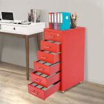 Classeur � 6 tiroirs avec serrure, classeurs m�talliques pour bureau � domicile, classeur vertical, classeur ...