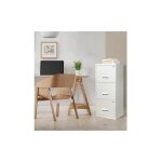 Sans marque - classeur monobloc 3 tiroirs - blanc - maxiburo