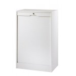 Classeur � rideau 8 tablettes multi coloris l 70 cm h 108 cm p 44 cm - coloris: blanc