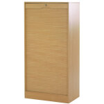 Classeur � rideau largeur 70 cm hauteur 140 cm 16 niches 2 kits ds - coloris: h�tre