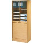 Classeur à rideau largeur 70 cm hauteur 172 cm 20 niches 2 kits ds - coloris: hêtre Classeur à rideau largeur 70 cm hauteur 172 cm 20 niches 2 kits ds - coloris: hêtre