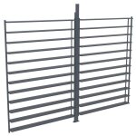 Claustra brise soleil orientable en aluminium pour pergola bioclimatique anthracite - l2, 78 x h2, 2 ... Claustra brise soleil orientable en aluminium pour pergola bioclimatique anthracite - l2, 78 x h2, 2 ...