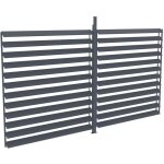 Claustra brise soleil orientable en aluminium pour pergola bioclimatique anthracite - l3, 68 x h2, 2 ...