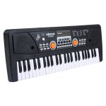 Clavier électronique usb 49 touches pour enfants, noir, avec microphone, 16 tons, 8 rythmes, 6 chansons ... Clavier électronique usb 49 touches pour enfants, noir, avec microphone, 16 tons, 8 rythmes, 6 chansons ...