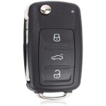 Cl� t�l�commande voiture 3 boutons ? compatible avec volkswagen mk6, golf, polo, tiguan, passat, seat ...