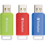 Cl� usb 2. 0 verbatim databar pack de 3 (16 go, 32 go & 64 go)