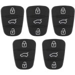 Cl� de voiture, remplacement du bouton de cl� de voiture, 5 pi�ces de coque de cl� en caoutchouc 3 boutons ...