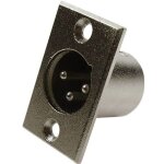 Cliff - xlr embase mle, contacts droits fc6105 nombre de ples: 3 argent 1 pc(s) w90815