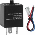 Clignotant led, 12 v 24 v 3 broches rglable led clignotant relais clignotant clignotant pour moto automobile ...