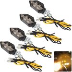 Clignotant moto, 4 pi�ces clign otant m oto led adapt� aux mot os 12v, clignota nt moto led homologu�, ...