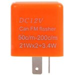 Clignotant moto universel 2 broches vitesse rglable relais clignotant led 12v orange