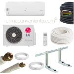 Climaconveniente - lg avec kit d'installation 5 mtres ? mono - split 9000 btu ? 2. 6 kw s09et, a + + ...