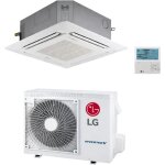 Climatiseur cassette 4 voies r�versible lg compact a + + / a + 9000 btu / 2. 5 kw inverter (ct09f nr0 ...