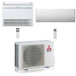 Climatiseur console mitsubishi r32 dual split inverter + msz - bt wifi 12000 + 18000 btu avec certification ...