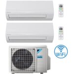 Climatiseur daikin new sensira wifi dual split 9000 + 12000 btu avec avec ue 2mxf40a classe a + + / a ...