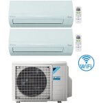 Climatiseur daikin siesta wi - fi dual split 12000 + 12000 btu avec ue 2amxf50a classe a + + / a +
