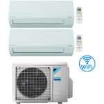 Climatiseur daikin siesta wi - fi dual split 12000 + 12000 btu avec ue 2amxf50a classe a + + / a +