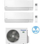 Climatiseur double split inverter panasonic s�rie tz wifi r32 7000 + 7000 btu avec certification ue cu ...