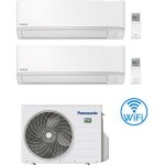 Climatiseur double split inverter panasonic srie tz wifi r32 9000 + 9000 btu avec certification ue cu ...