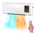 Decdeal - chauffage et ventilateur portatifs combinés, montage mural, pour le chauffage de la chambre ... Decdeal - chauffage et ventilateur portatifs combinés, montage mural, pour le chauffage de la chambre ...