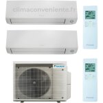 Climatiseur dual split rversible daikin perfera all season a + + + / a + + 9000 + 18000 btu inverter ...
