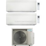 Climatiseur dual split rversible daikin stylish 9000 - 9000 btu inverter wi - fi a + + + (2mxm50a + ...