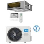 Climatiseur gainable midea a7 r32 wifi 18000 btu mtj - 18hwfnx(ga) inverter classe a + + / a +