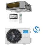 Climatiseur gainable midea a7 r32 wifi 18000 btu mtj - 18hwfnx(ga) inverter classe a + + / a +